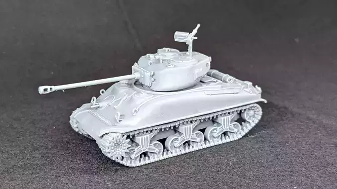 Sherman M4A1 76mm cast hull 3D print model