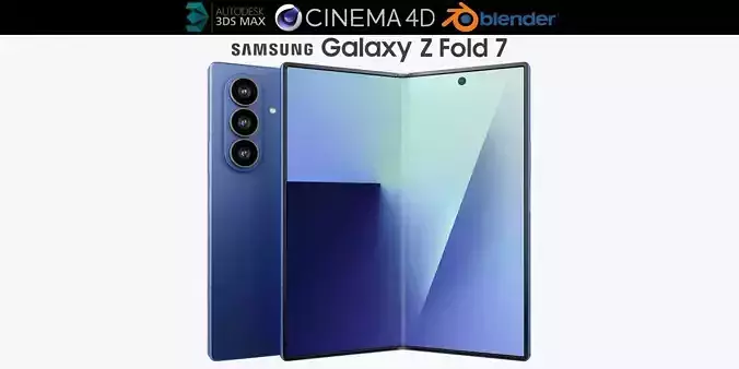 Samsung Galaxy Z Fold 7 3D model