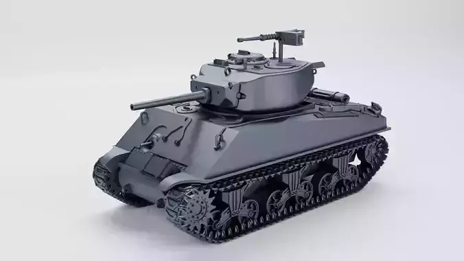 Sherman M4A3E2 Jumbo Cobra King 3D print model