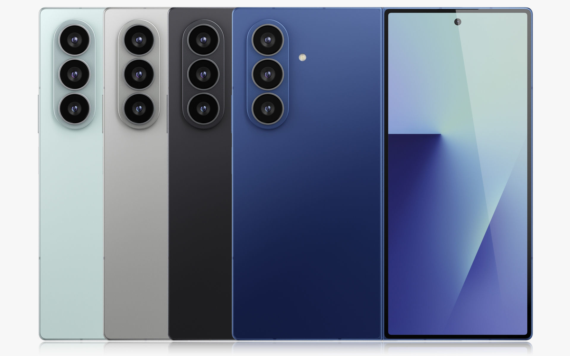 Samsung Galaxy Z Fold 7 All colors 3D model_6