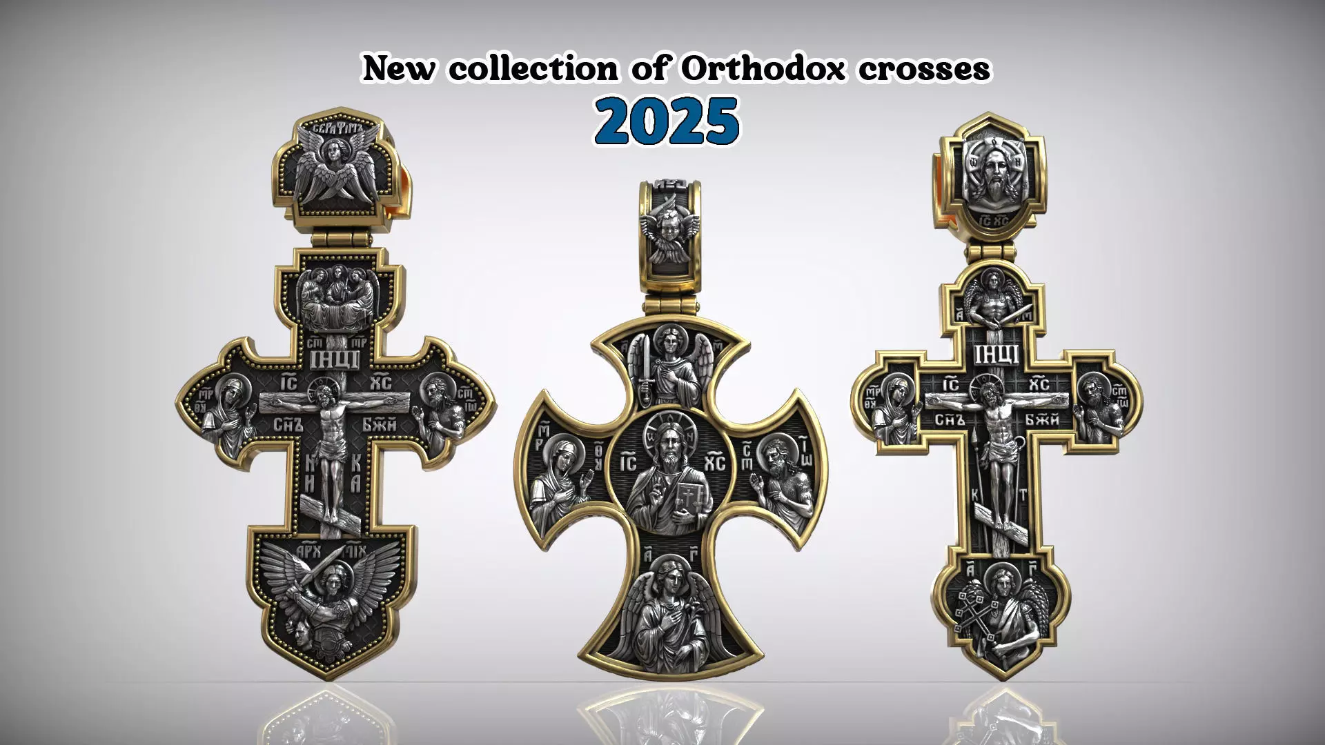 Jesus Christ Archangels and Saints Orthodox Crosses Collection _0