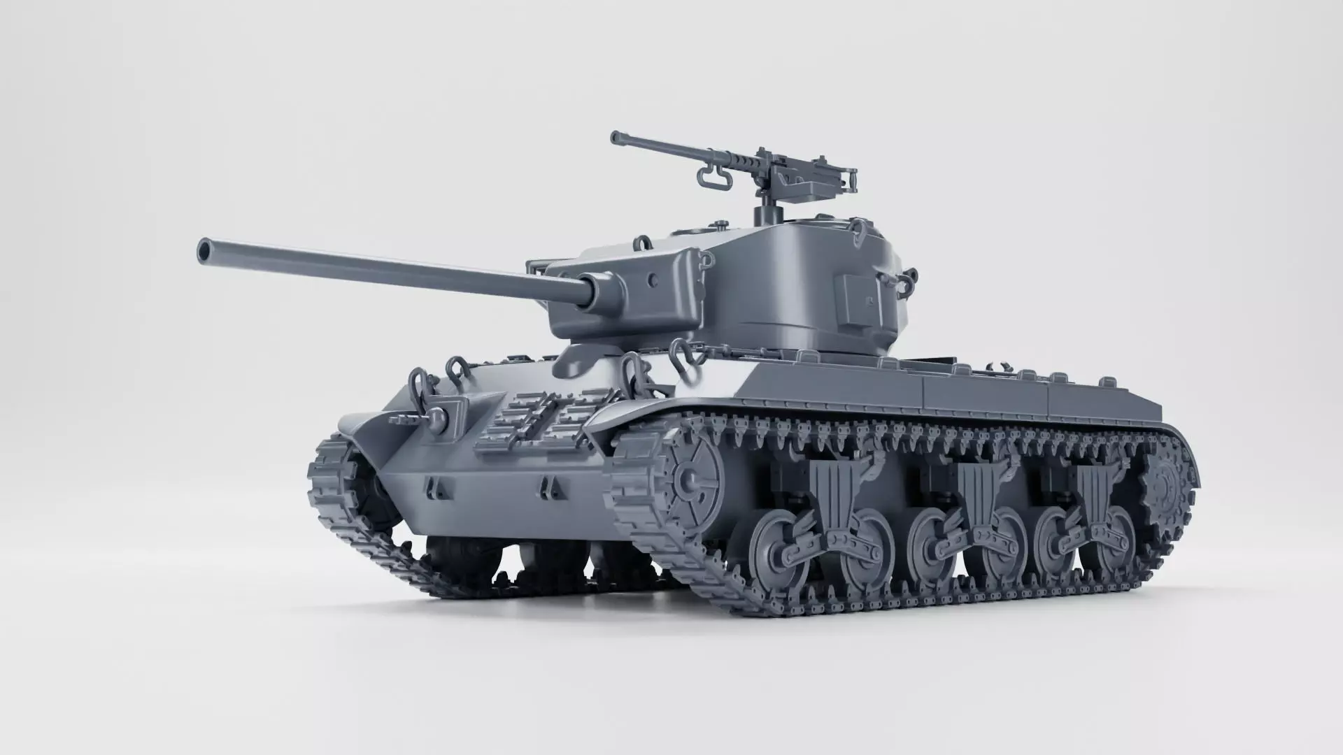 T23 Medium Tank 3D print model_0
