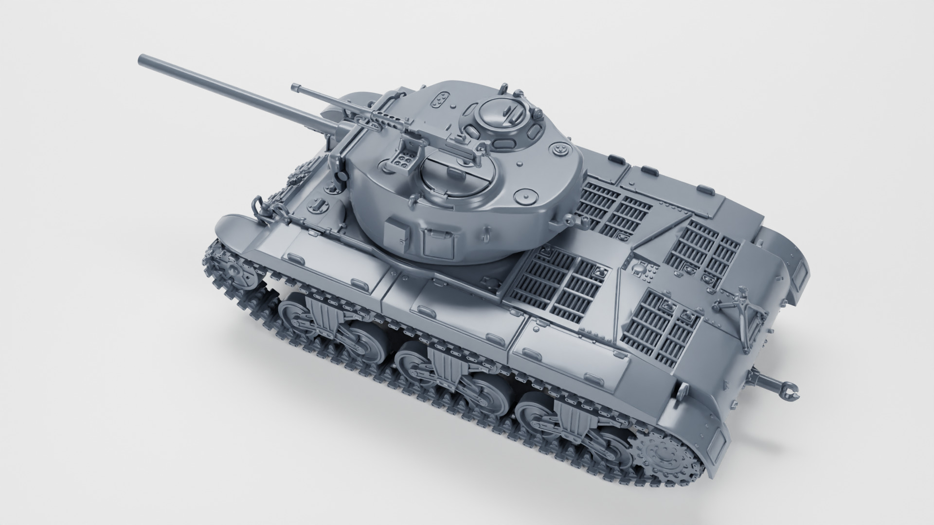 T23 Medium Tank 3D print model_3