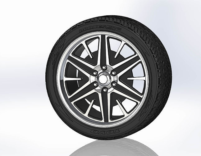 Wheels Schott Splitter for your scale model 3D print model