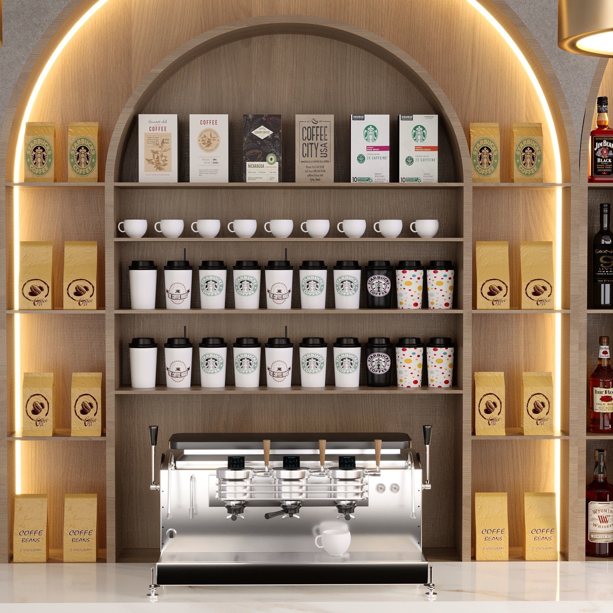 CAFE BAR NO16 A 3D model_4