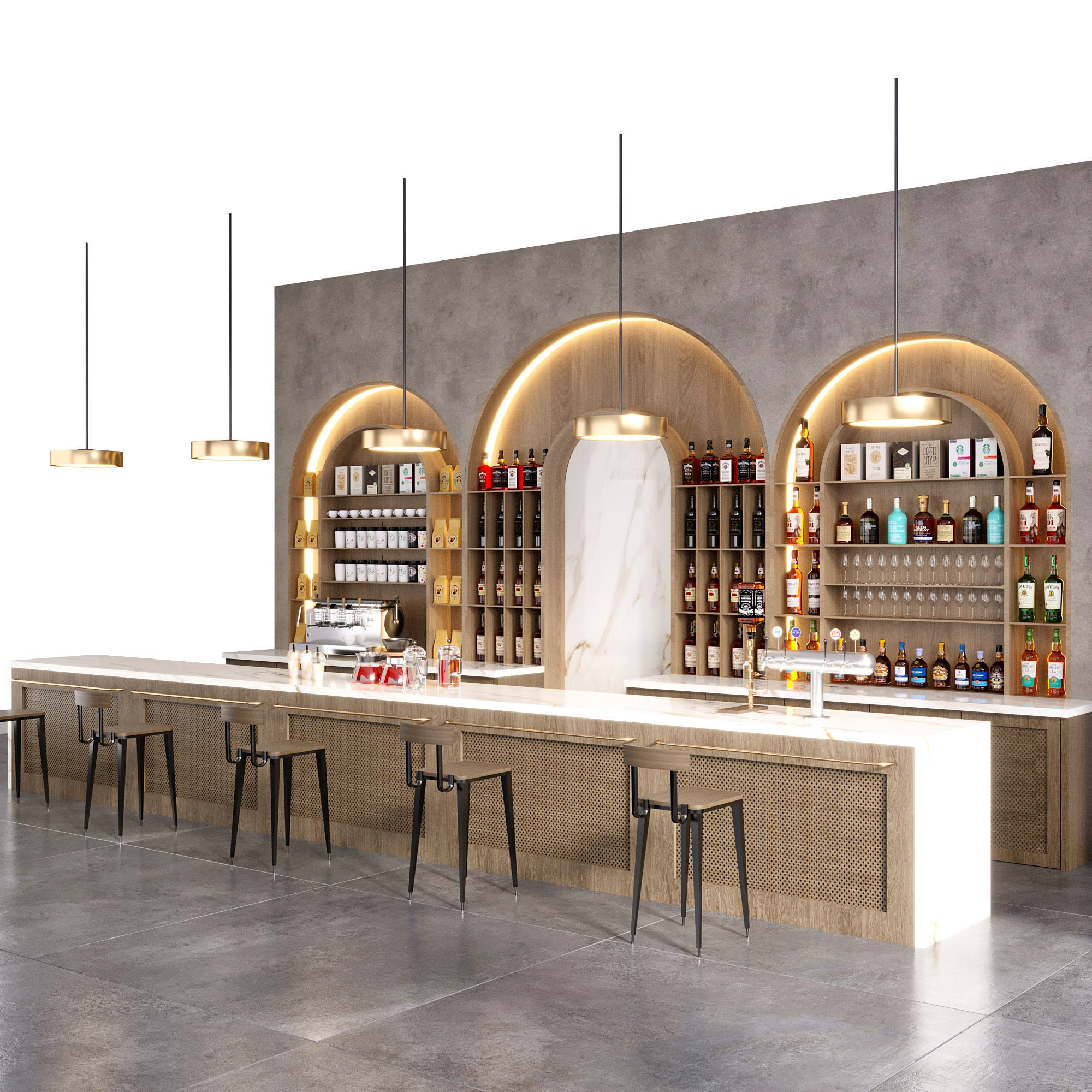 CAFE BAR NO16 A 3D model_7