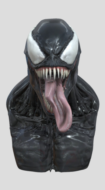 venom head 3D model_7