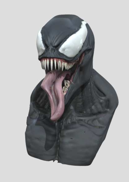 venom head 3D model_3