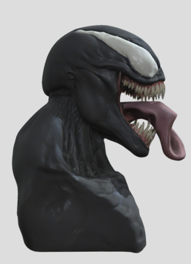 venom head 3D model_2