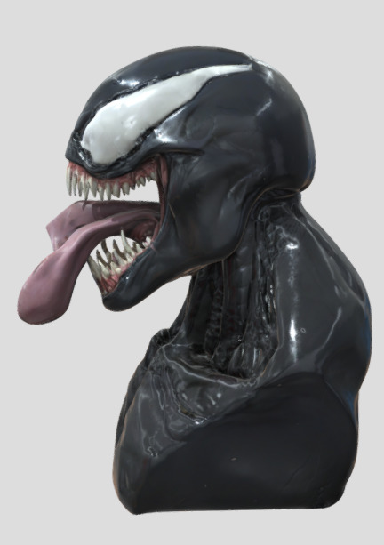 venom head 3D model_4