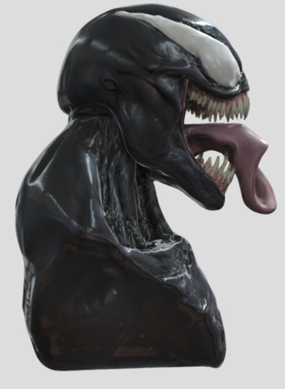 venom head 3D model_6
