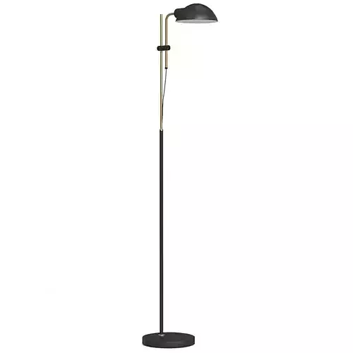 Contemporary Black  Gold Floor Lamp 3D Model 3D model