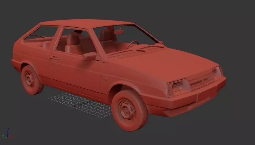 VAZ Lada 2108 1984 3D print model_0