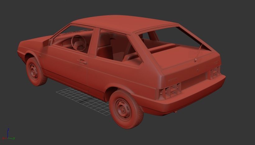 VAZ Lada 2108 1984 3D print model_2