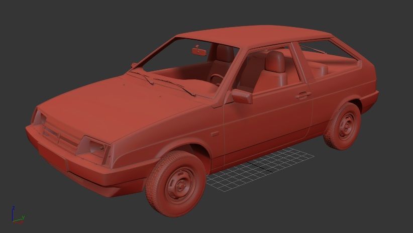 VAZ Lada 2108 1984 3D print model_1