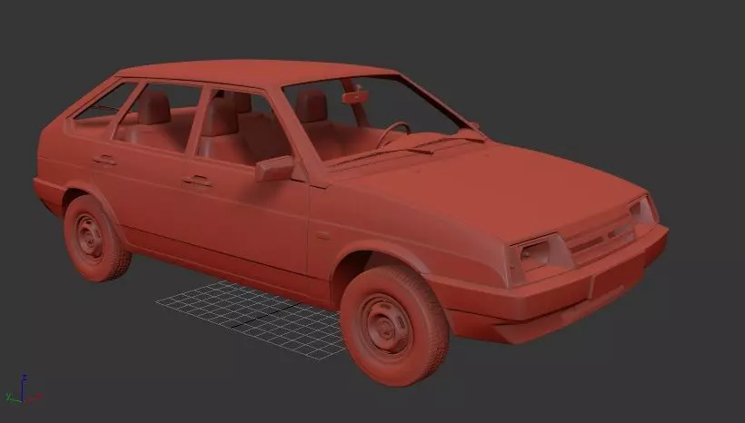 VAZ Lada 2109 1987 3D print model_0