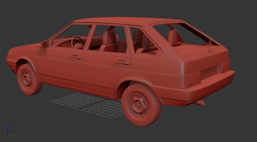 VAZ Lada 2109 1987 3D print model_2