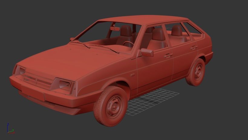 VAZ Lada 2109 1987 3D print model_1