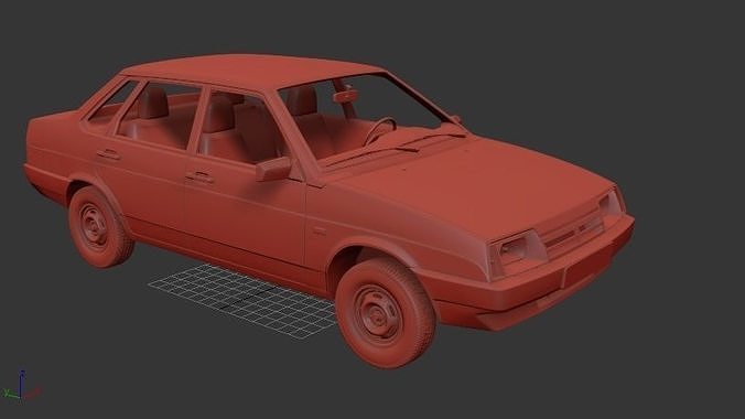 VAZ Lada 21099 1990 3D print model