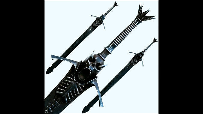 REBELLION SWORD DEVIL May Cry FanArt - Life Size Cosplay Replica Low-poly 3D print model
