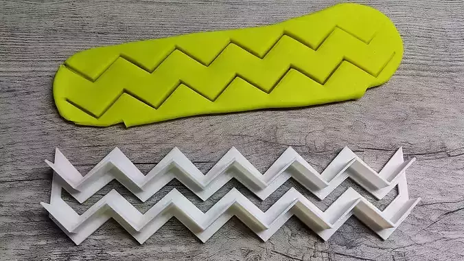 Chevron Pattern cookie cutter