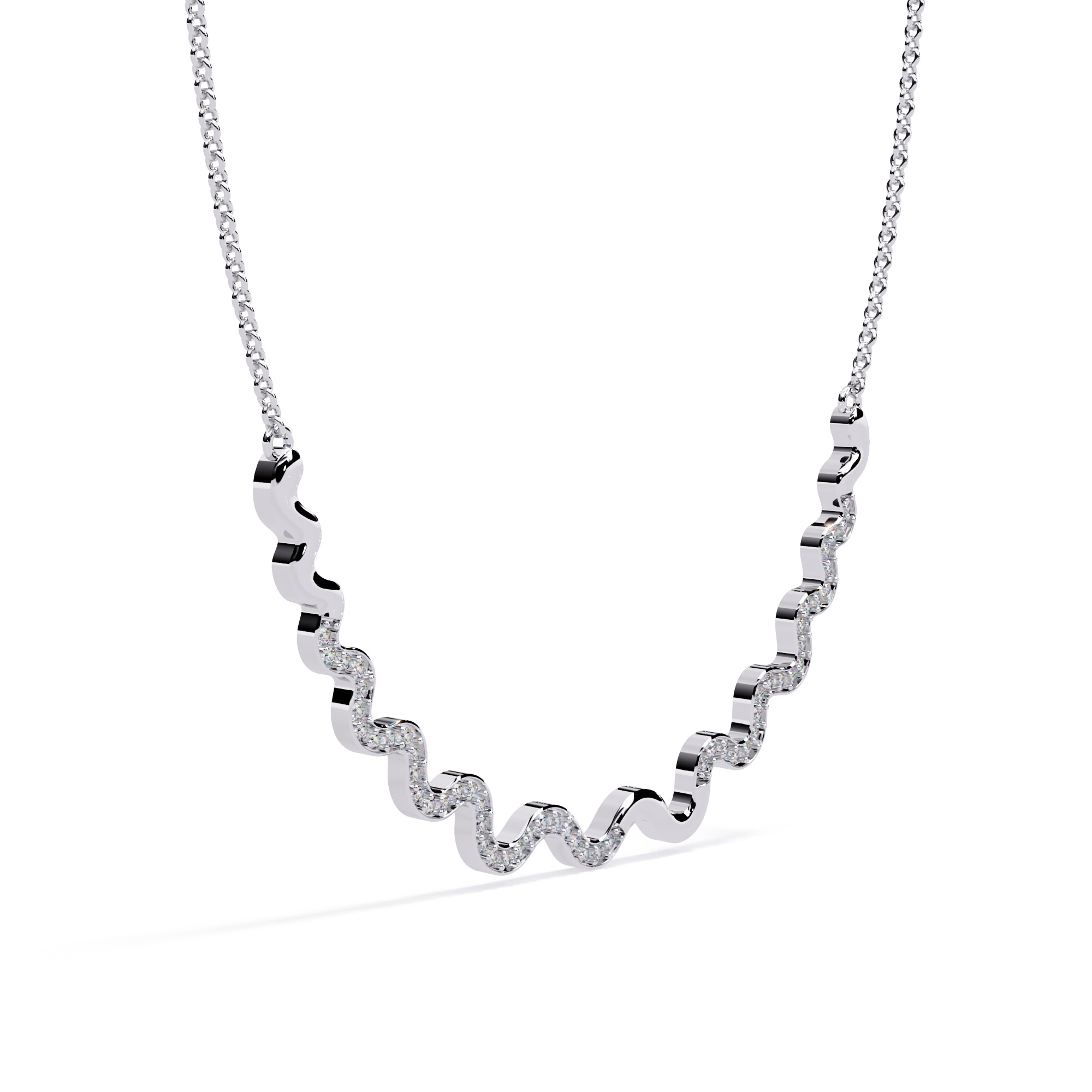 NECKLACE DIAMOND -CAD-030 3D model_9