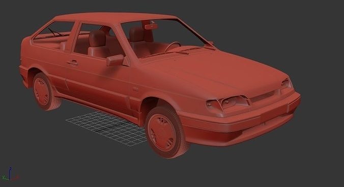 VAZ Lada Samara 2113 hatchback 3door 1997 3D print model