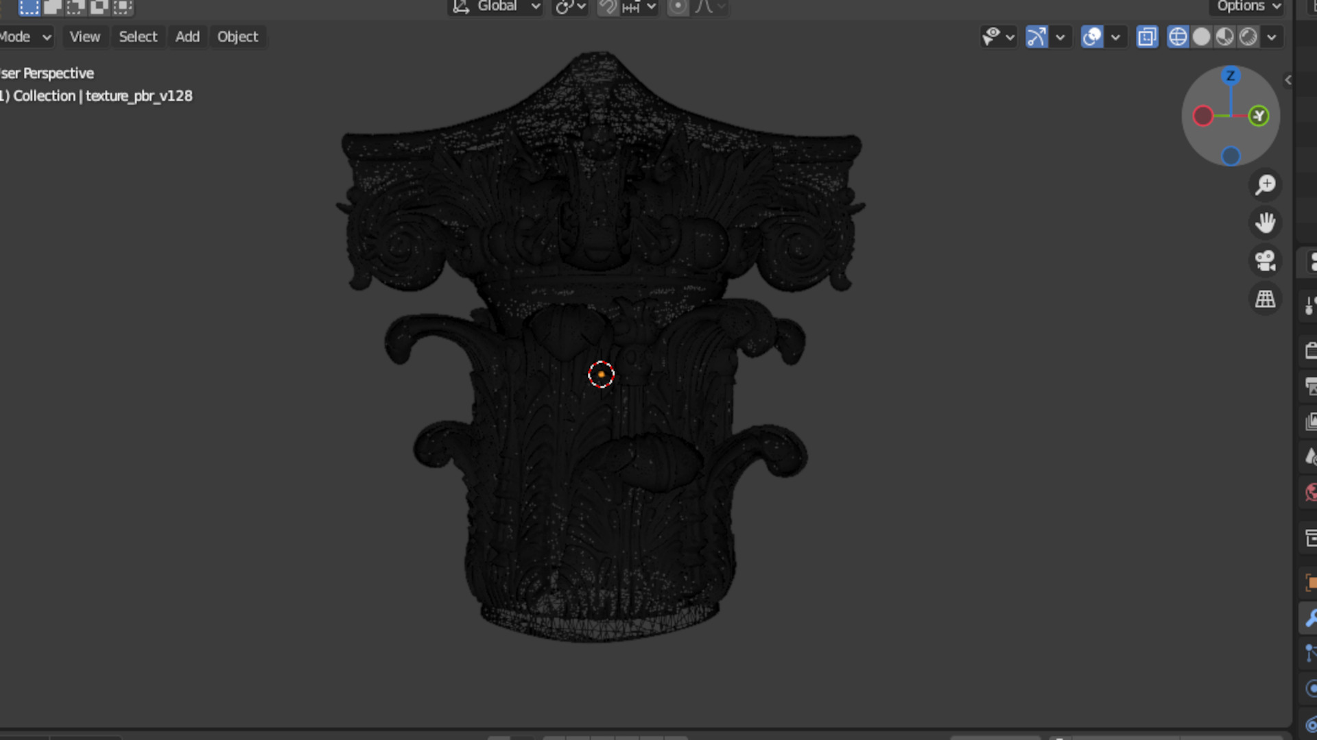 Column capital classic decorative ornament cnc 3d printing  01 3D model_6