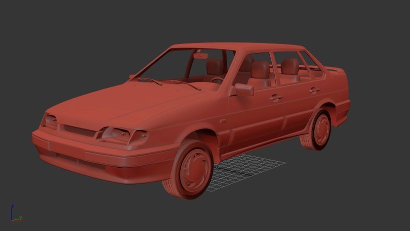 VAZ Lada Samara 2115 sedan 1997 3D print model_1