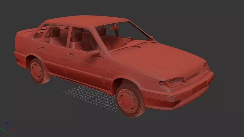 VAZ Lada Samara 2115 sedan 1997 3D print model_0