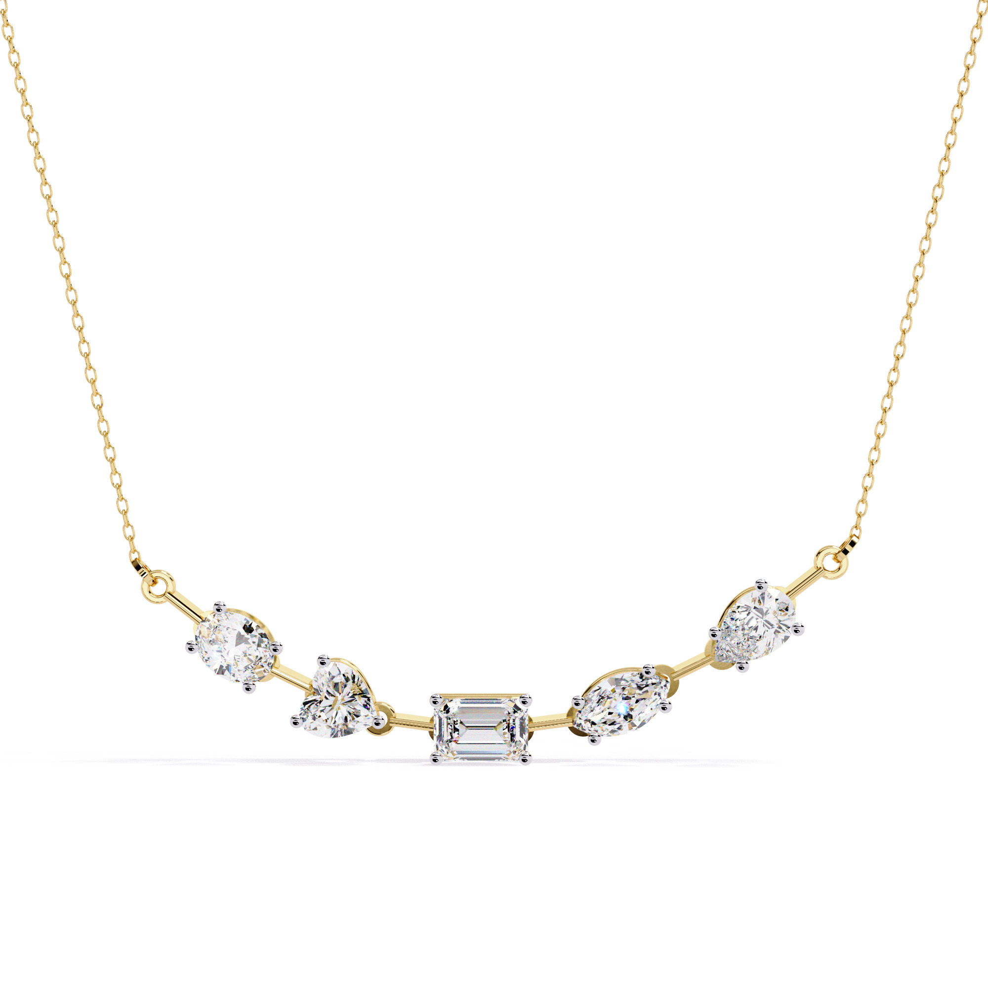 NECKLACE DIAMOND -CAD-034 3D model_4