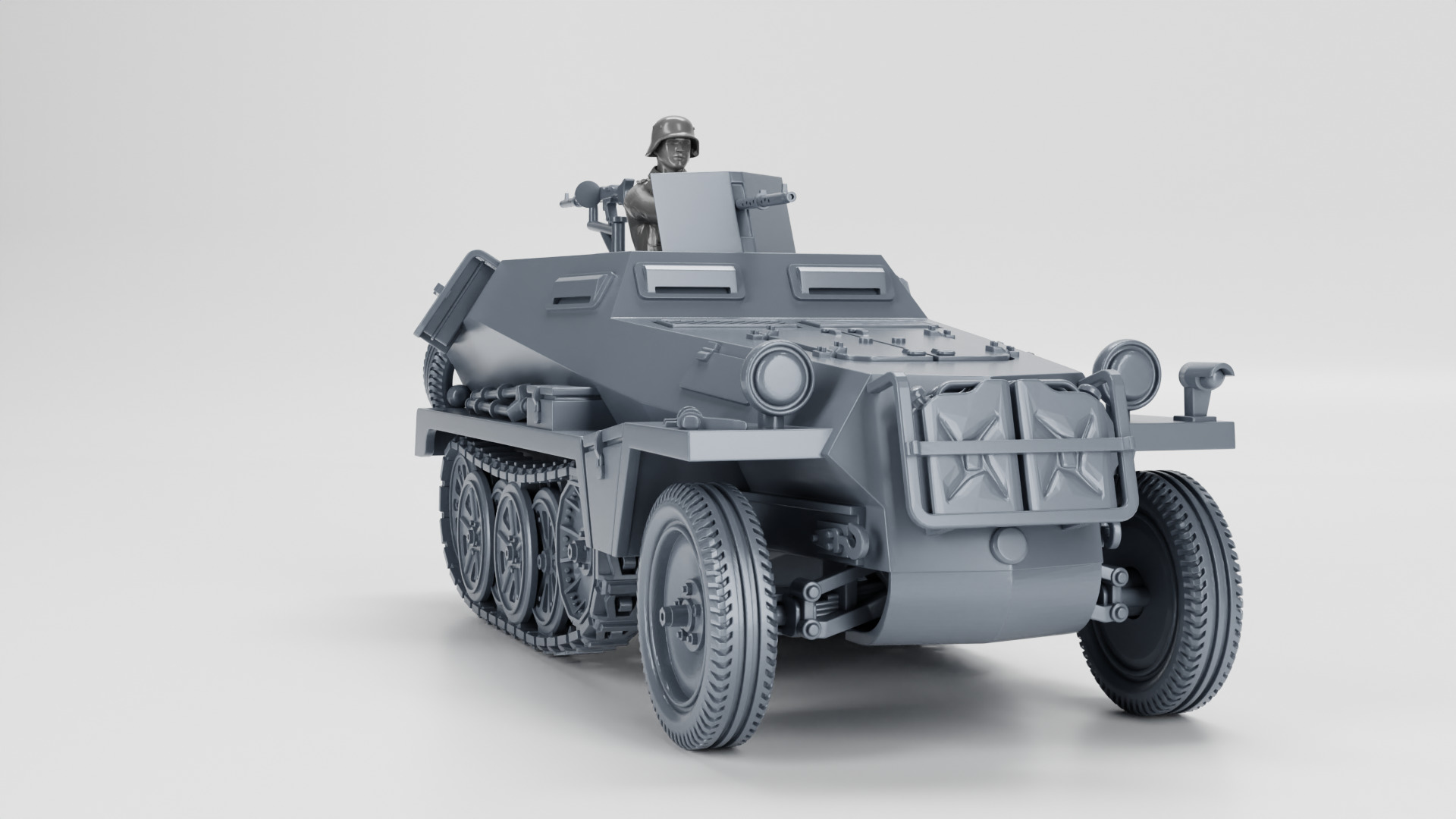 Sd Kfz 250-1 Leichter Schutzenpanzerwagen 3D print model_4