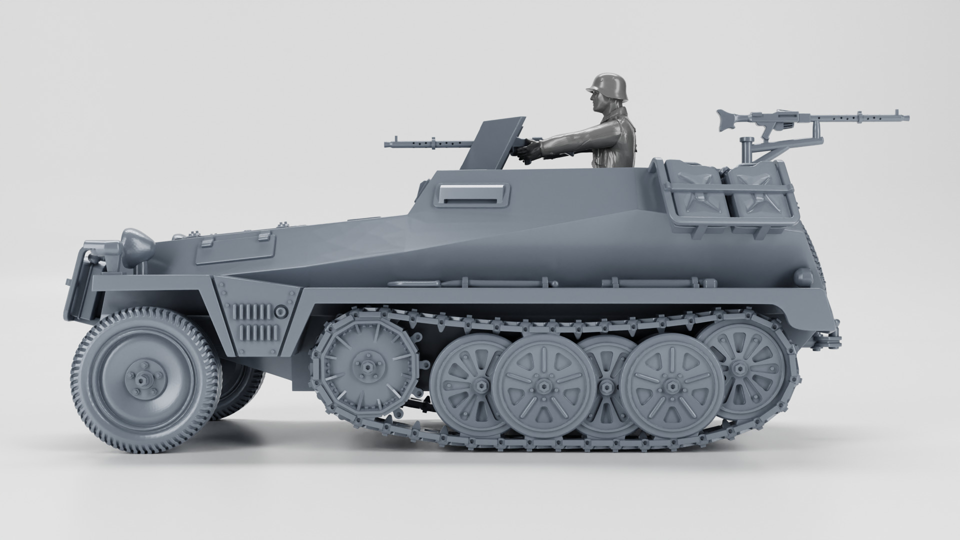 Sd Kfz 250-1 Leichter Schutzenpanzerwagen 3D print model_6