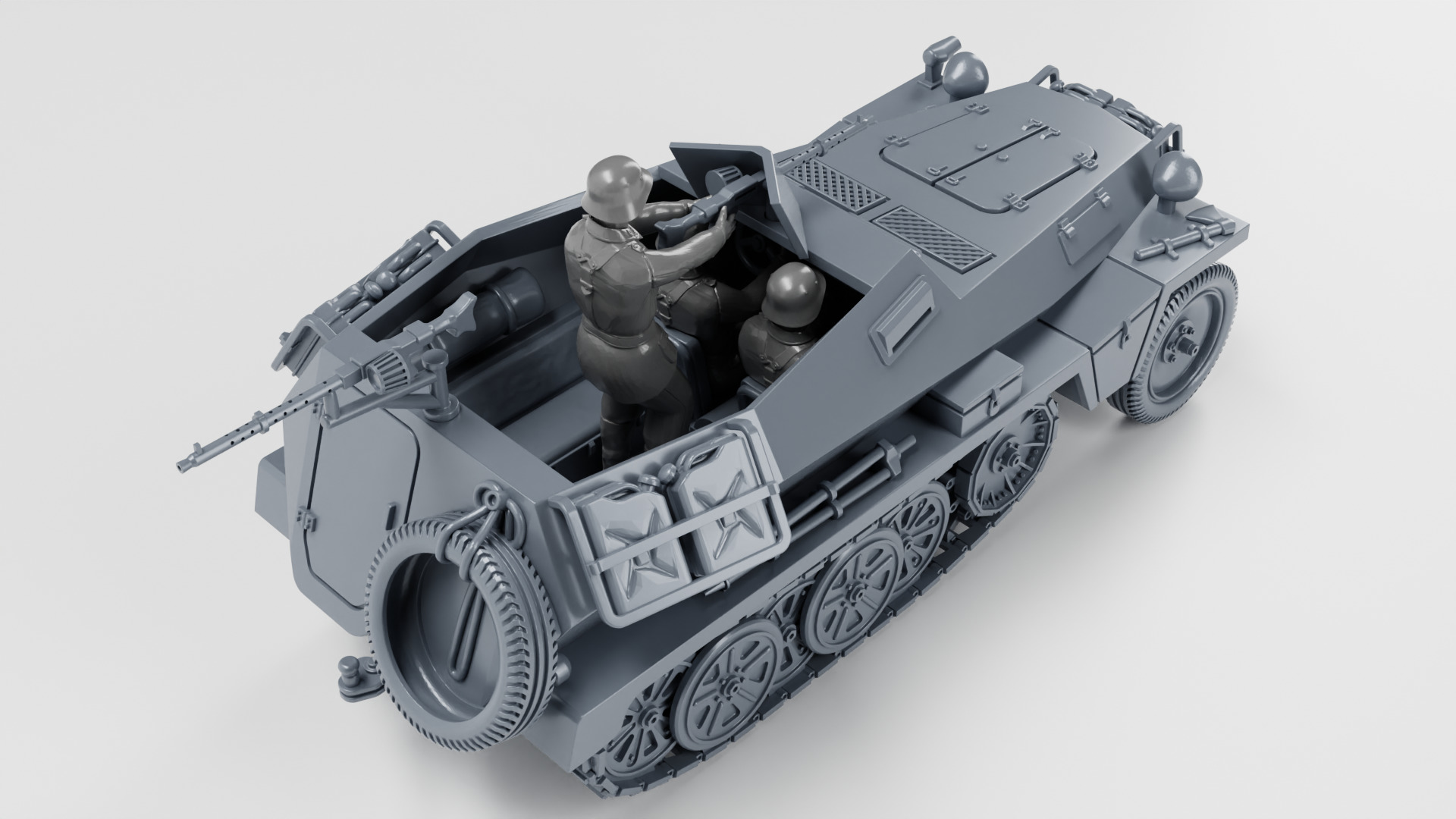 Sd Kfz 250-1 Leichter Schutzenpanzerwagen 3D print model_5