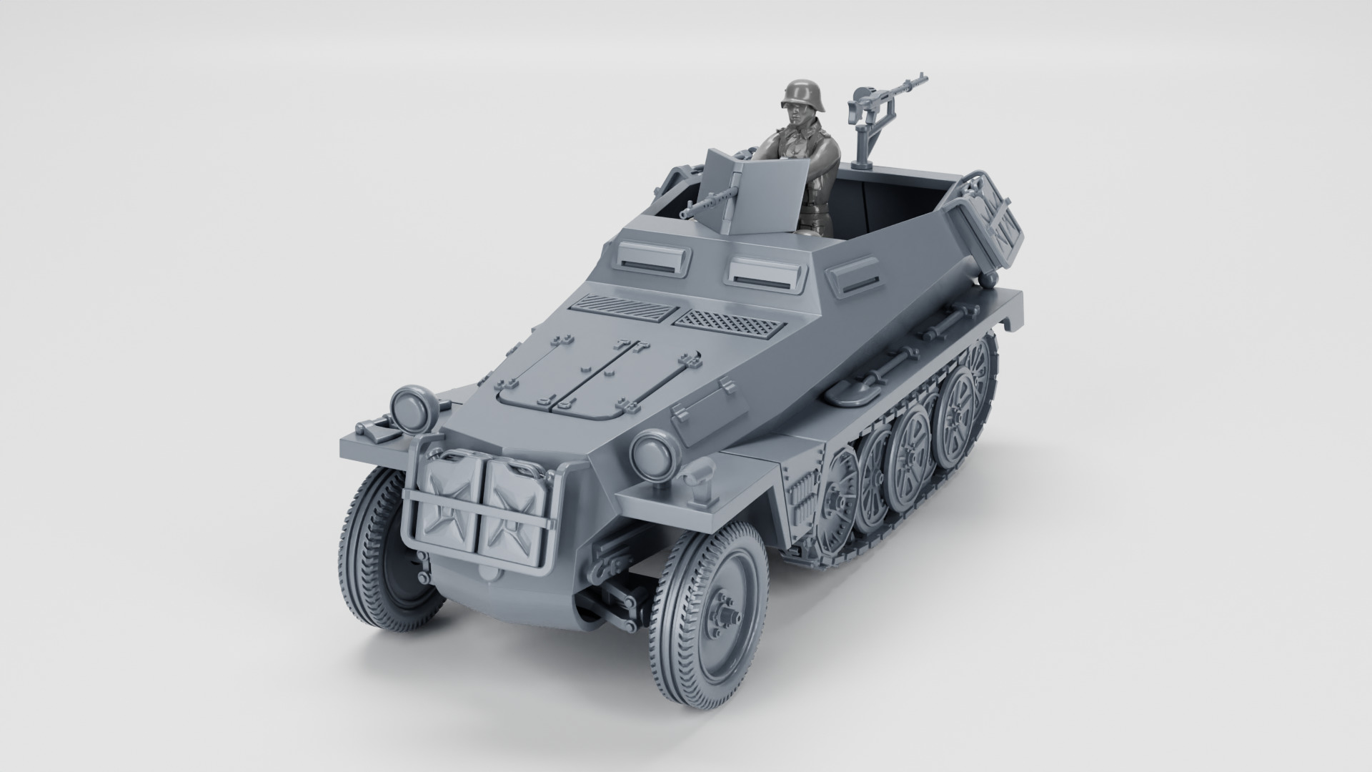 Sd Kfz 250-1 Leichter Schutzenpanzerwagen 3D print model_7