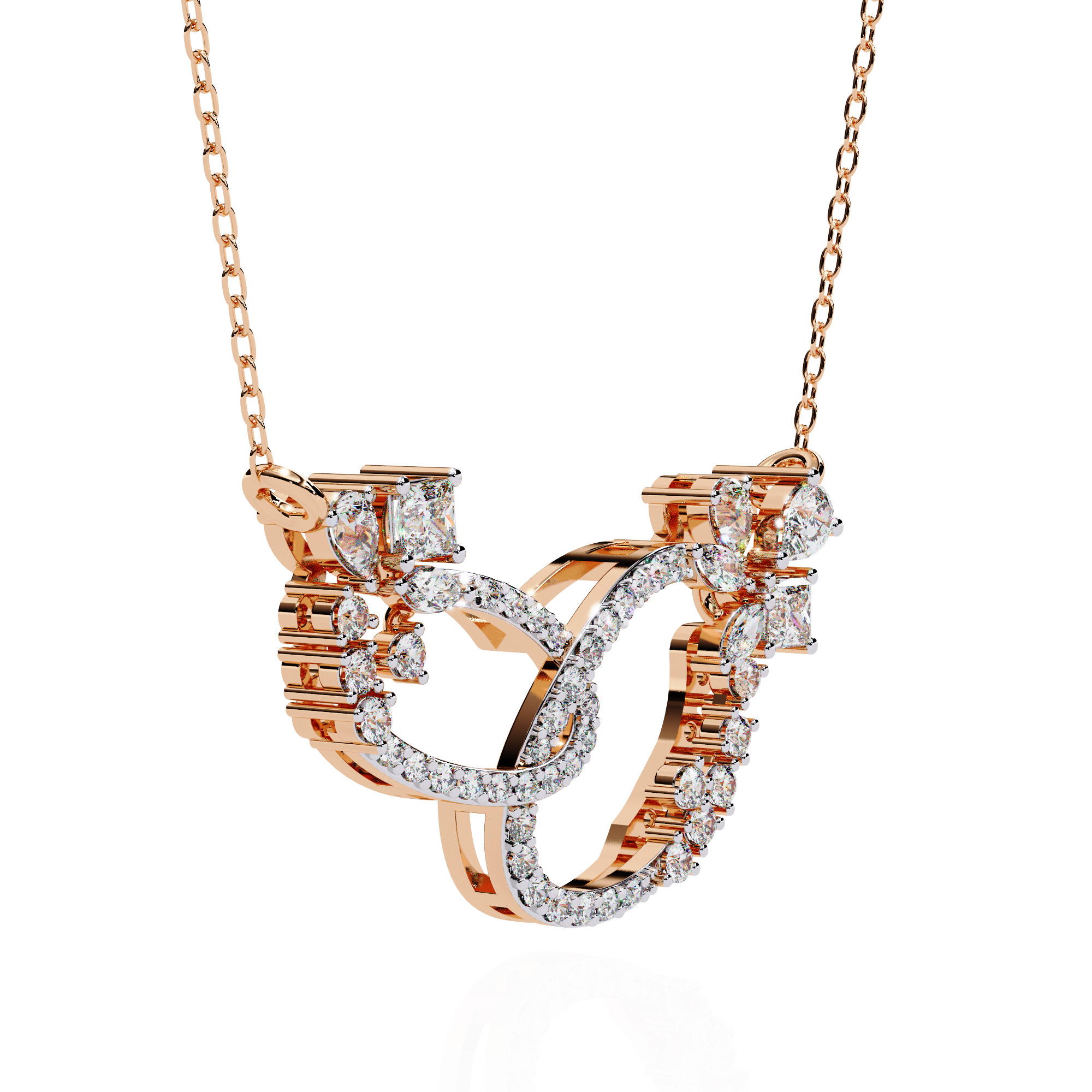 NECKLACE DIAMOND -CAD-035 3D model_8