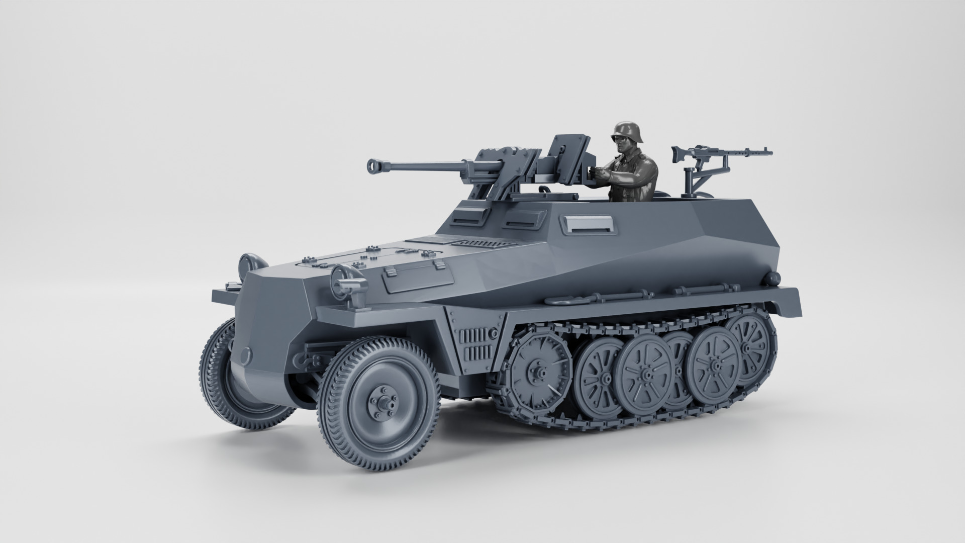 Sd Kfz 250-11 Schwerer Panzerbuchse 41 3D print model_1