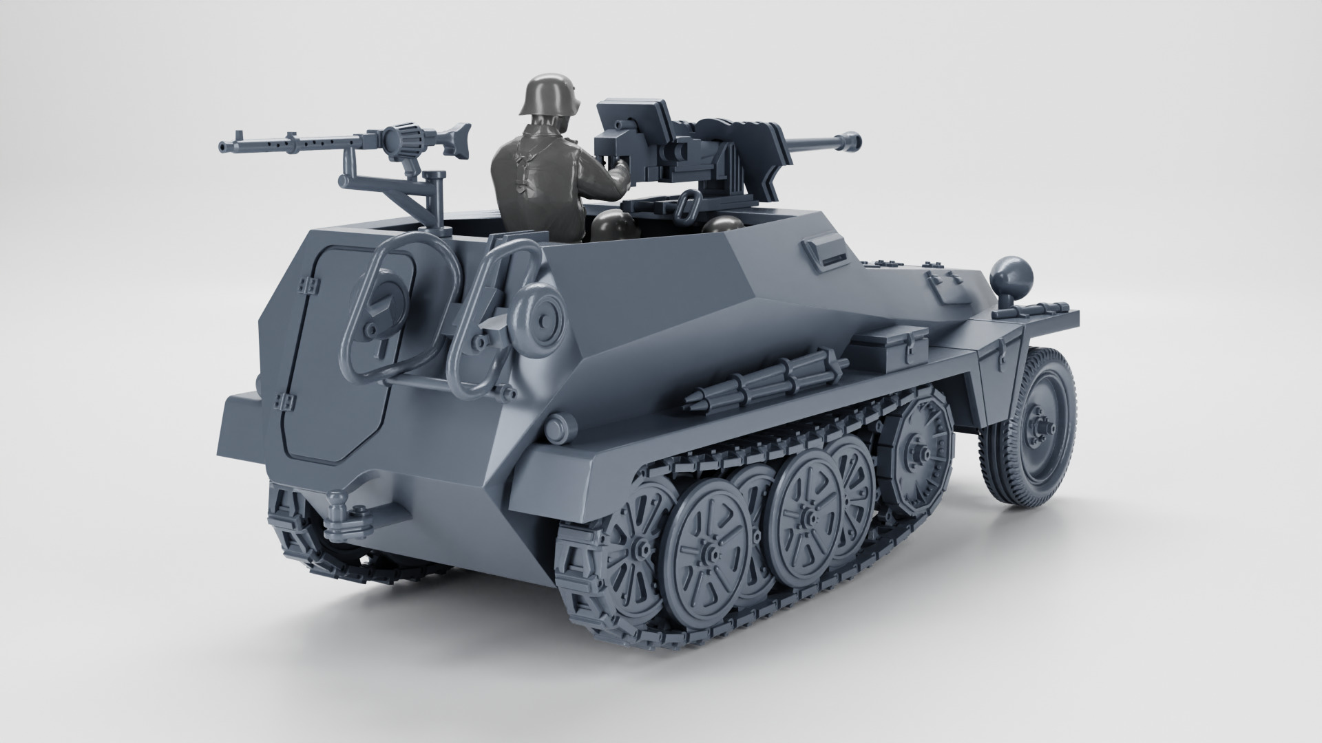 Sd Kfz 250-11 Schwerer Panzerbuchse 41 3D print model_5
