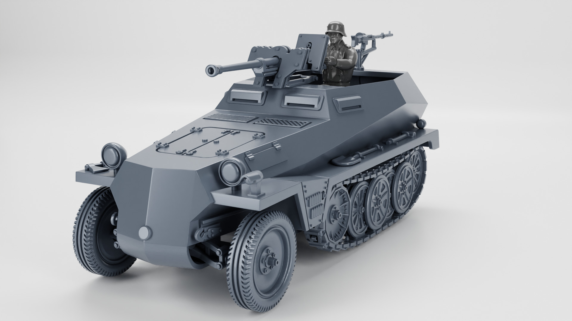 Sd Kfz 250-11 Schwerer Panzerbuchse 41 3D print model_4