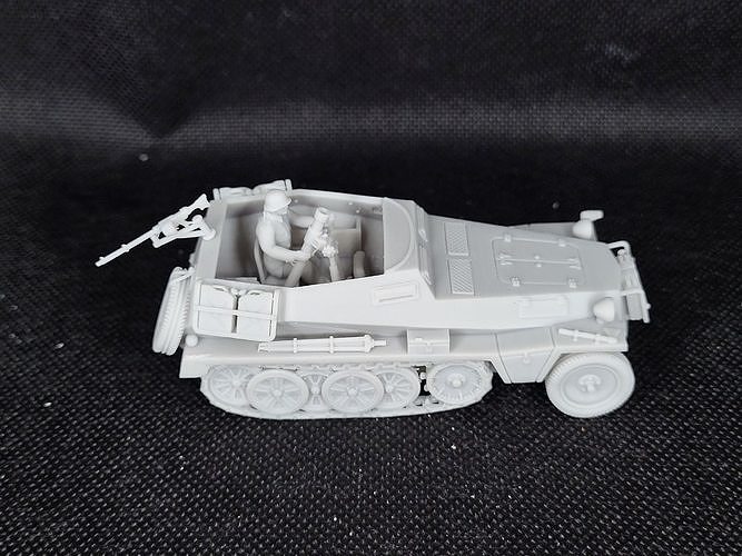 Sd Kfz 250-7 - 8cm Granatwerfer - mortar carrier 3D print model
