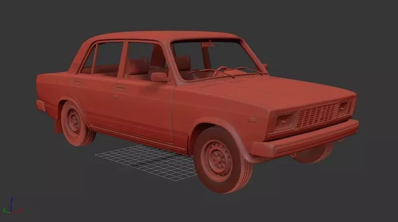 VAZ Zhiguli 2105 sedan 1997 3D print model_0