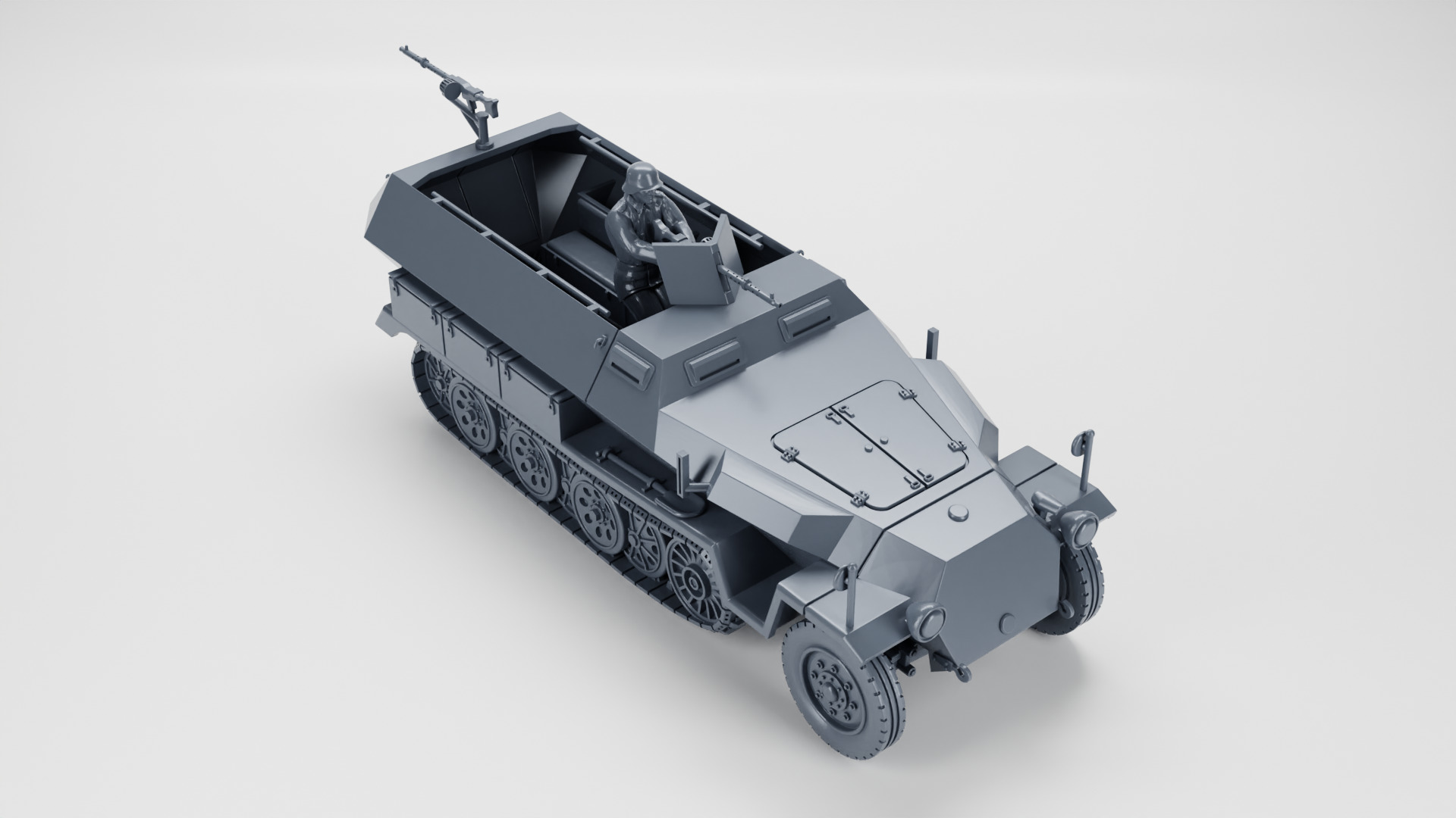 Sd Kfz 251-1 Ausf A 3D print model_5
