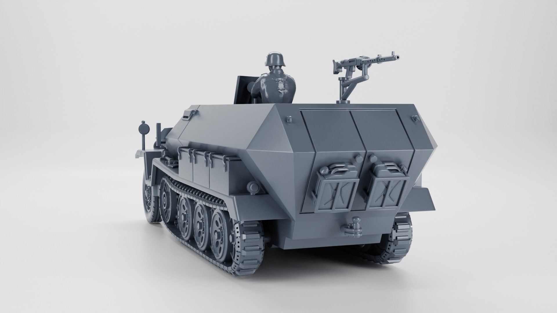 Sd Kfz 251-1 Ausf A 3D print model_3