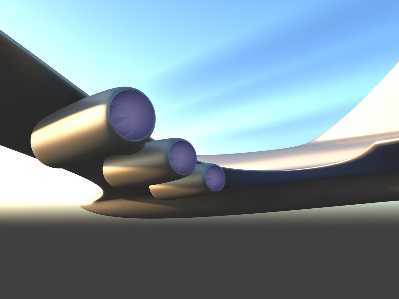 Aircraft Concept 3D model_7