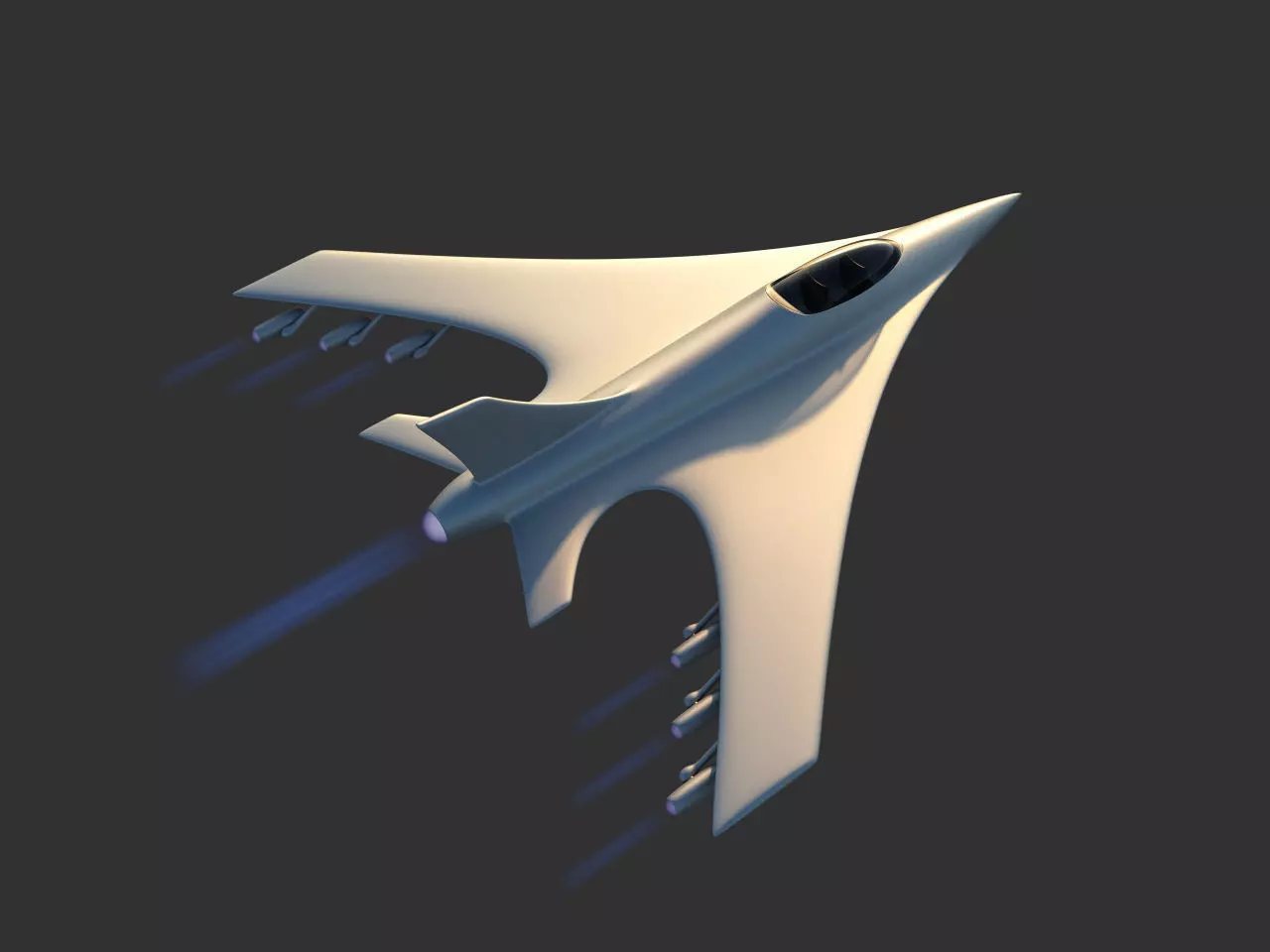 Aircraft Concept 3D model_0