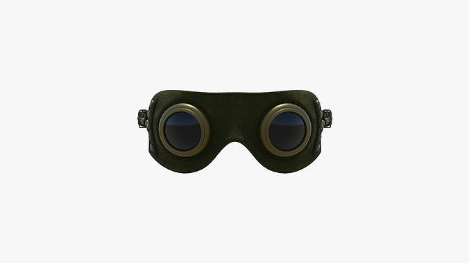 Steampunk Mask 02 Low-poly 3D model