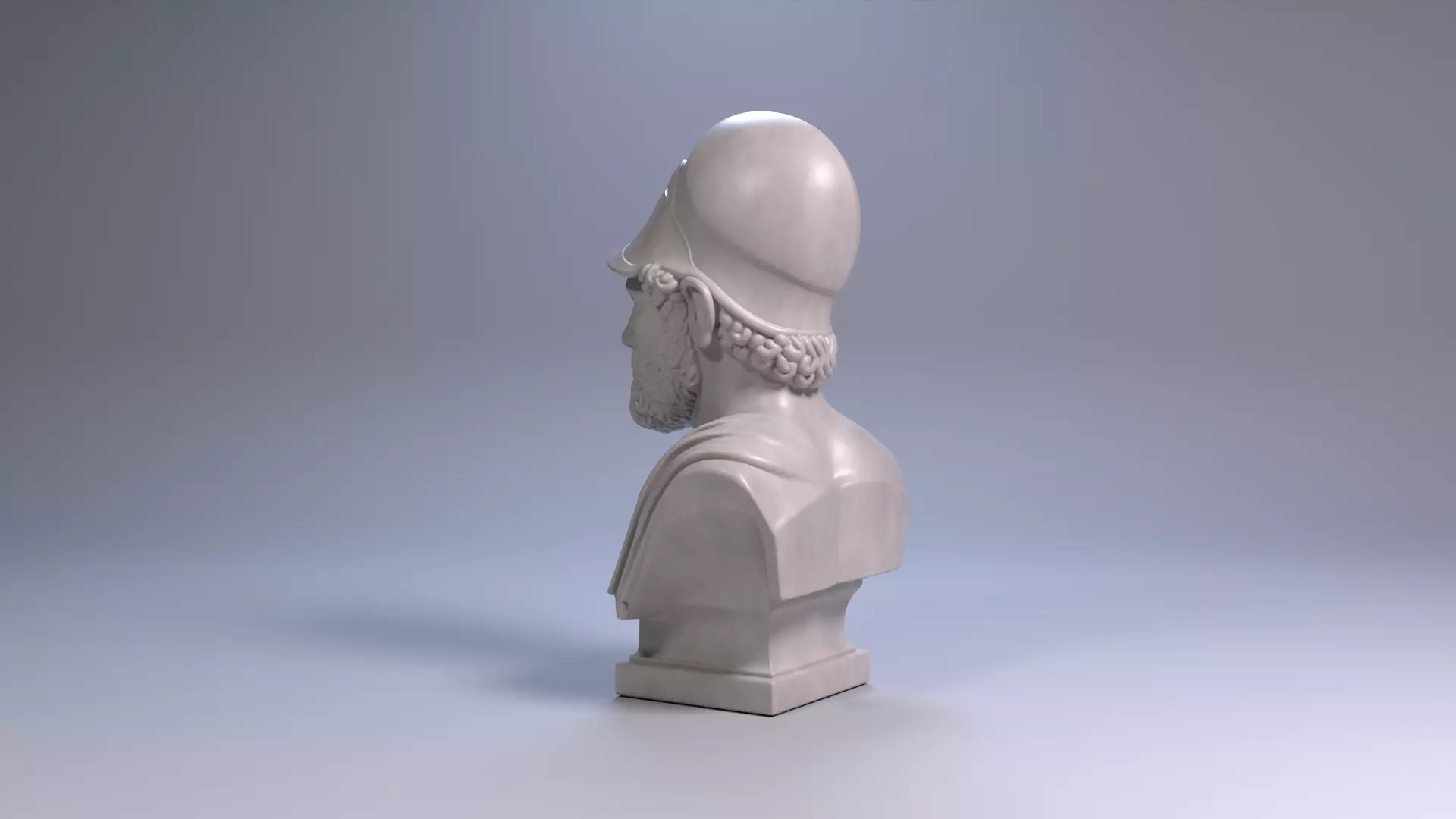 Pericles Bust Sculpture 3D Print Model STL File Printable Bust 3D print model_22