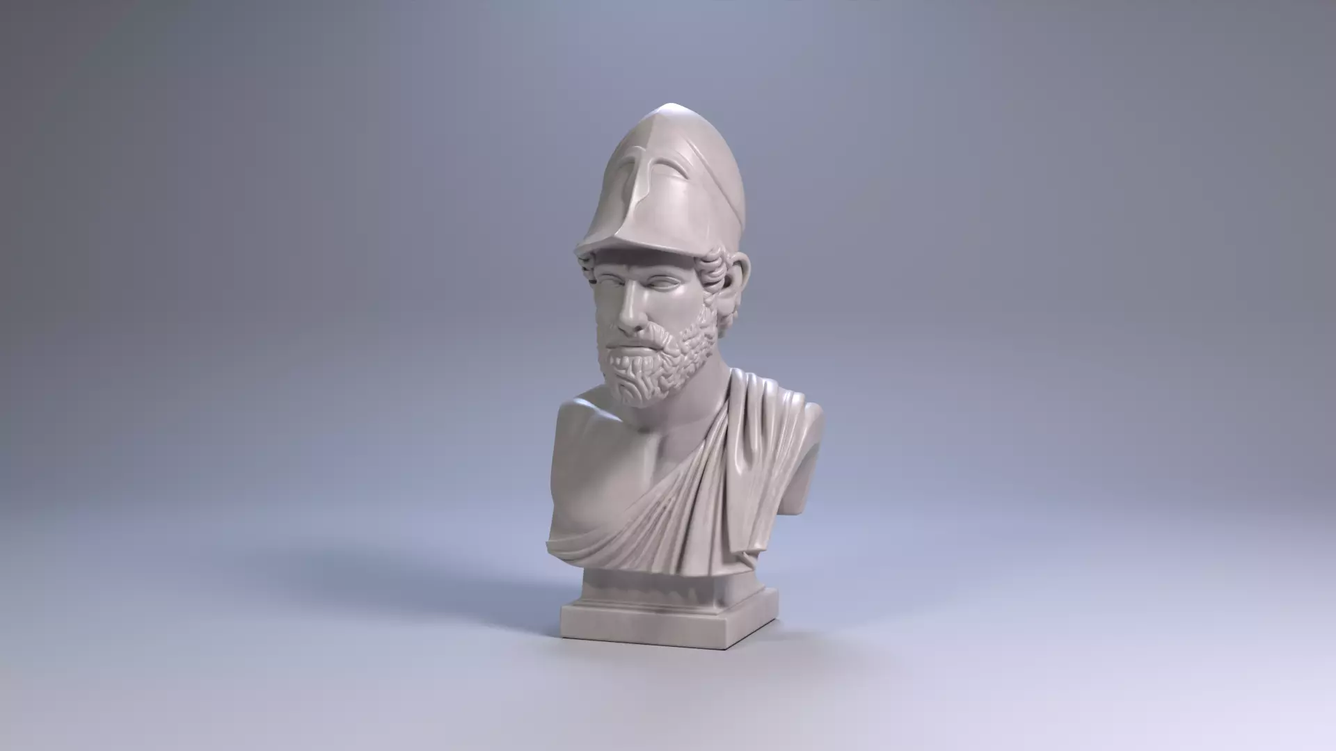 Pericles Bust Sculpture 3D Print Model STL File Printable Bust 3D print model_14