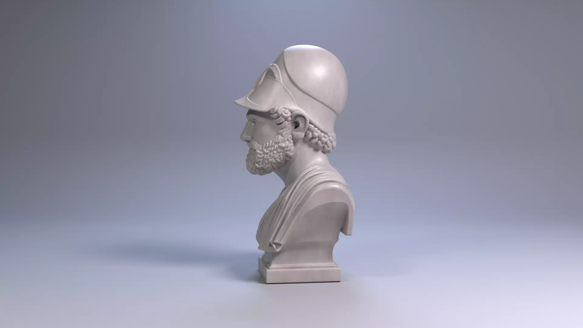 Pericles Bust Sculpture 3D Print Model STL File Printable Bust 3D print model_13