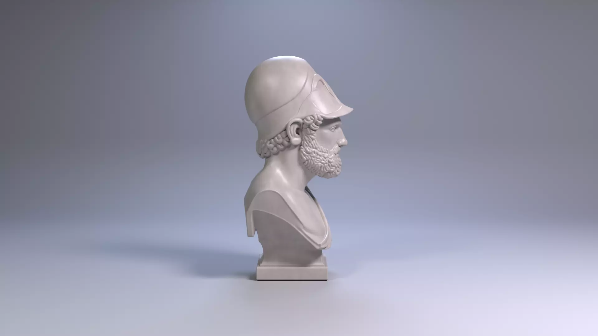 Pericles Bust Sculpture 3D Print Model STL File Printable Bust 3D print model_5
